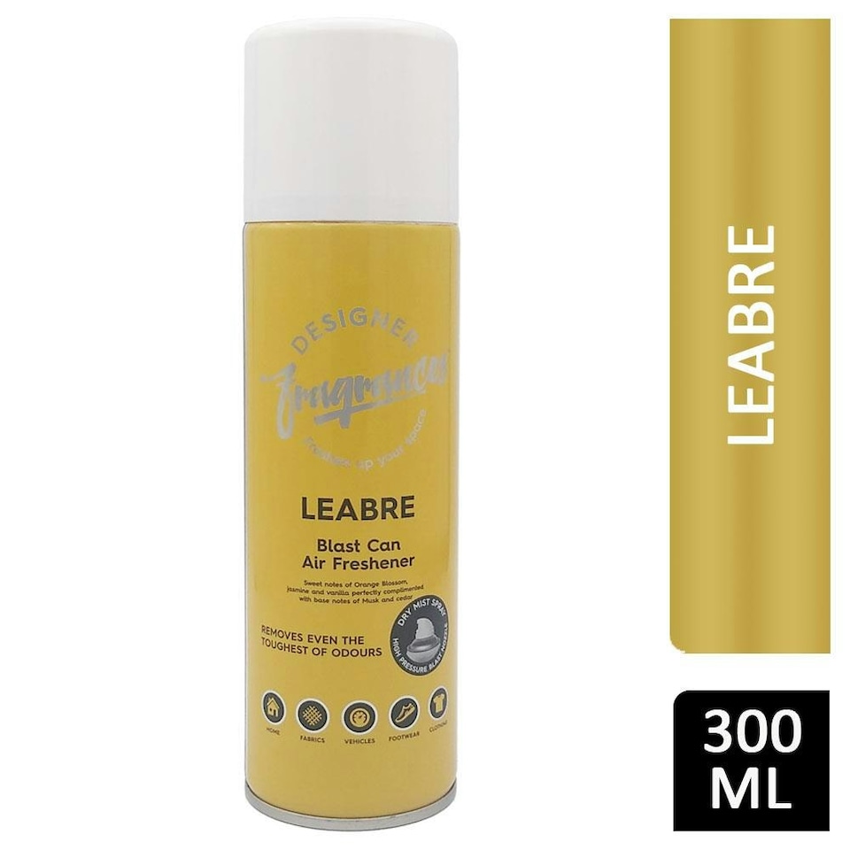 image 1 of Designer Fragrances Blast Can Home Air Freshener Mist Spray Leabre 300ml