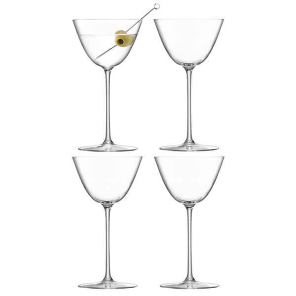 image 1 of LSA Borough Set of 4 195ml Martini Glasses