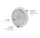 image 3 of Xtralite Omni Large Stick-On Motion Sensor LED Wall Light USB Rechargeable