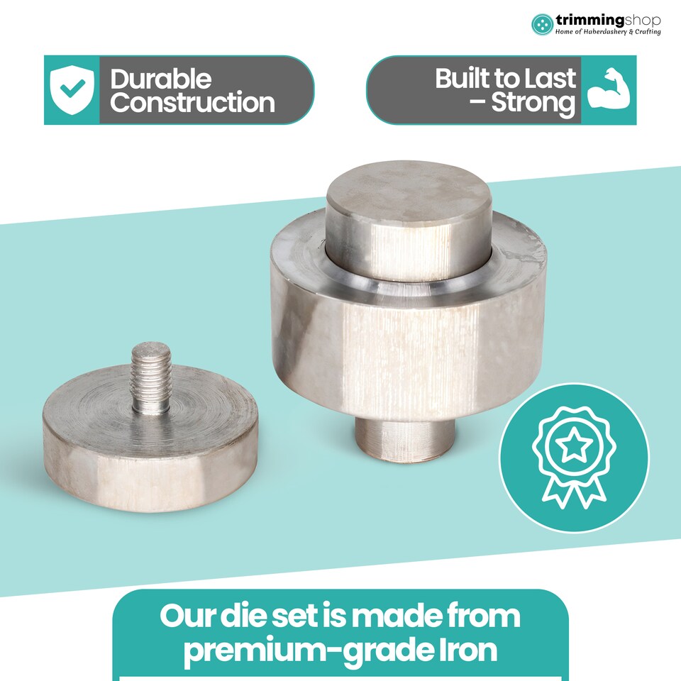 image 1 of Trimming Shop 40mm Eyelet Grommet Fixing Dies Tool Set