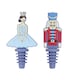image 1 of The Nutcracker Collection Christmas Novelty Bottle Stoppers, Silicone, Multi Colour