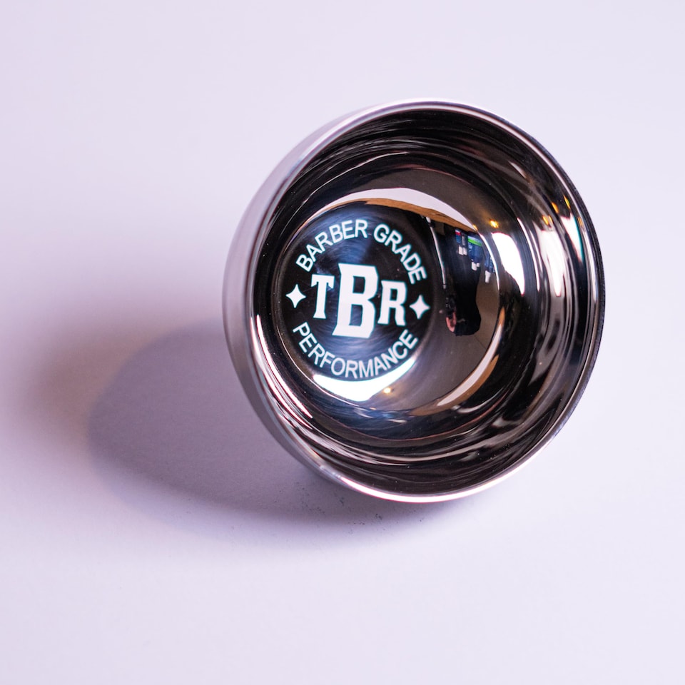 image 1 of The Bluebeards Revenge, Traditional Stainless Steel Lathering Shaving Bowl for Shaving Creams and Soaps