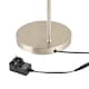 image 3 of Modern Nickel Task Floor Lamp with LED Halo Ring and CCT Memory Dimmer