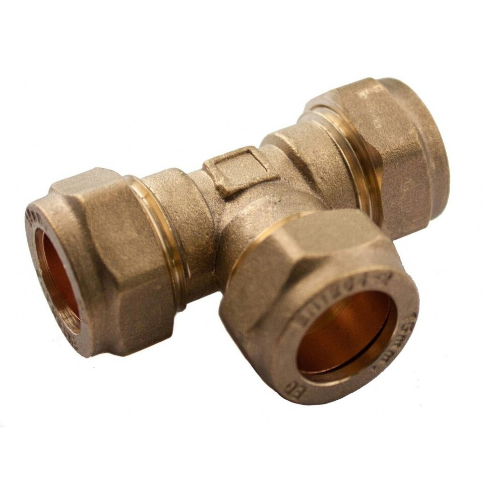 Oracstar Equal Tee Connector - Brass - 15mm x 15mm