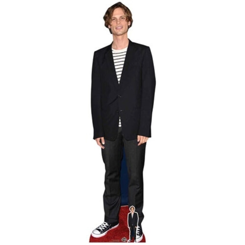 Criminal Minds Matthew Gray Gubler Black Jacket Lifesize Cardboard Cutout 185cm