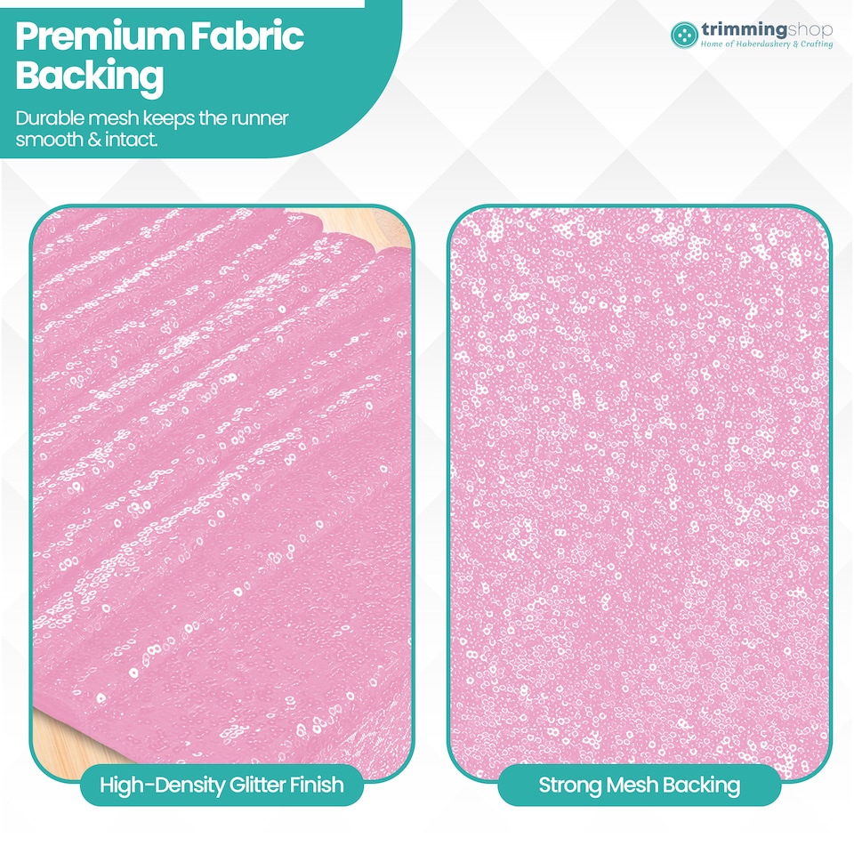 image 1 of Shimmer Sequin Table Runner, Overlay Sequin Table Linen - 11x108 Inch