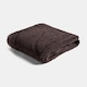 image 1 of OHS Tufted Contour Throw Teddy Fleece Blanket Winter Soft Warm Bedspread - 180 x 200cm | Brown | Coffee