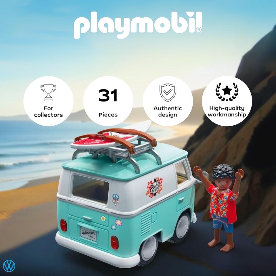 image 1 of Playmobil X Volkswagen T1 Camper