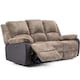 image 2 of Postana 3 Seater Electric High Back Jumbo Cord Fabric Recliner Sofa (Brown)