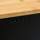 image 5 of Cooks Professional Diamond Pattern Bread Bin with Linen Bag & Bamboo Cutting Board Lid | Black | Black | 1