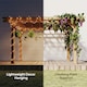 image 5 of Outsunny 3.6 x 3.6m Graden Pergola Kit, Wooden Grape Trellis, Dark Brown | Brown | Dark brown