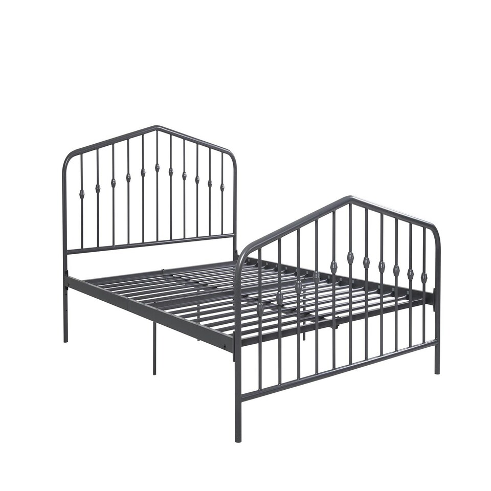 image 1 of Bushwick Metal Bed Grey, King Size