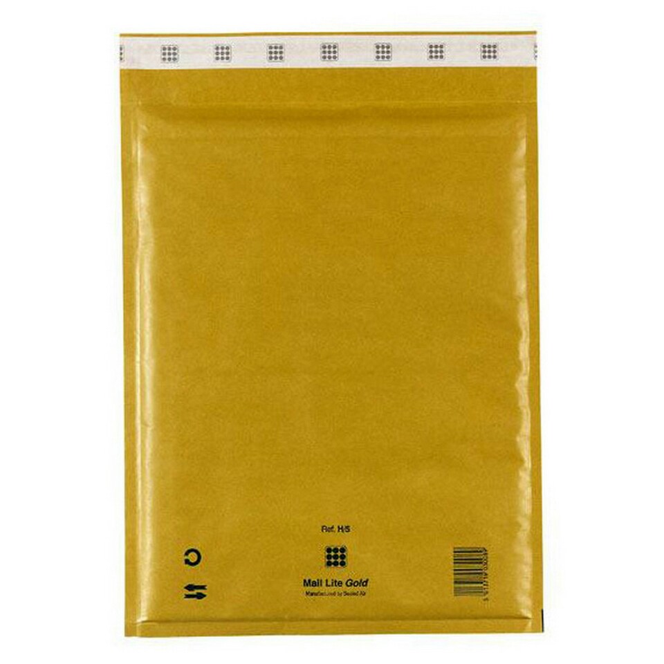 image 1 of Mail Lite Sealed Air Gold Bubble Mail Bags (Pack Of 100) - Gold - 220x330mm - F / 3
