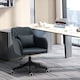 image 2 of Vinsetto Office Chair with Electric Vibration Massage Lumbar Pillow, Blue