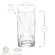 image 3 of Bormioli Rocco Sorgente Highball Glasses - 460ml - Pack of 4 Clear
