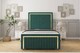 image 1 of Sloomy Boston Gold Emerald Plush Bed Frame With Mattress With 50" Upholstered Headboard 4' Small Double