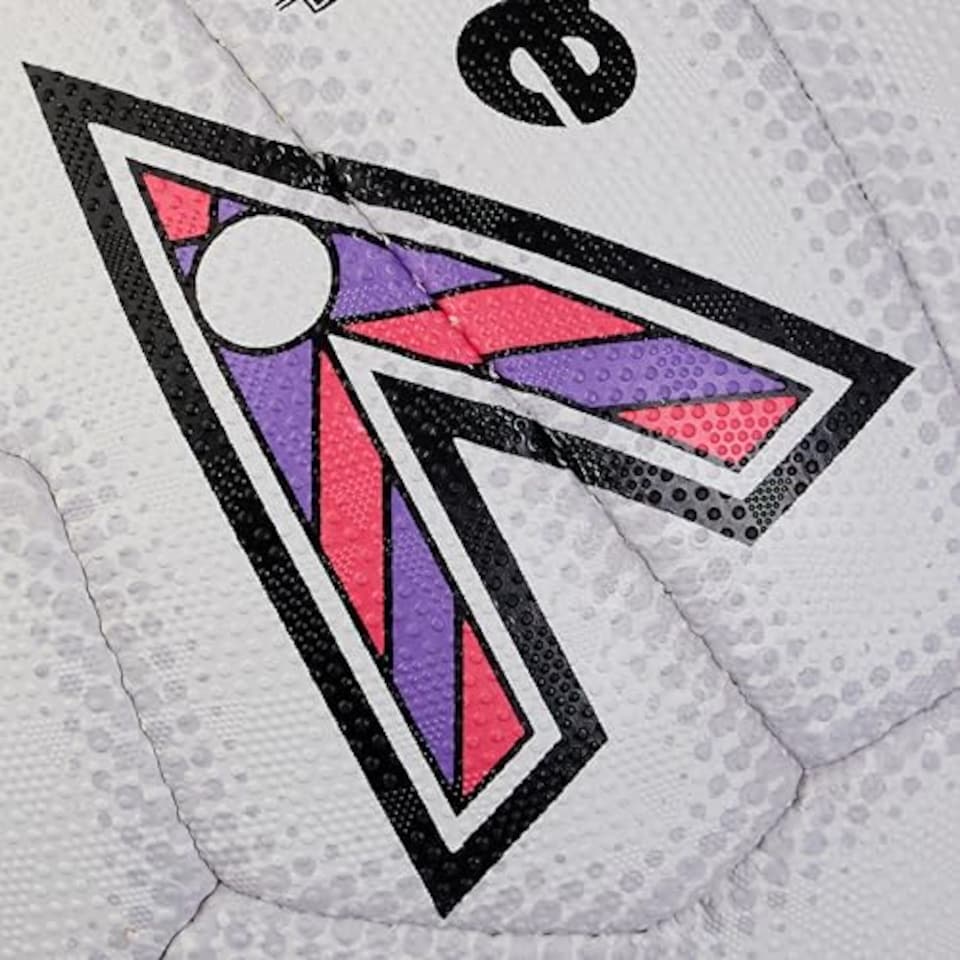 image 1 of Mitre Ultragrip Netball | All Conditions Ball | Popular Style | Durable Design, White/Black/Purple, 4