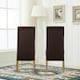 image 4 of MCC Direct Deluxe High Back Leather Dining Chairs Brown