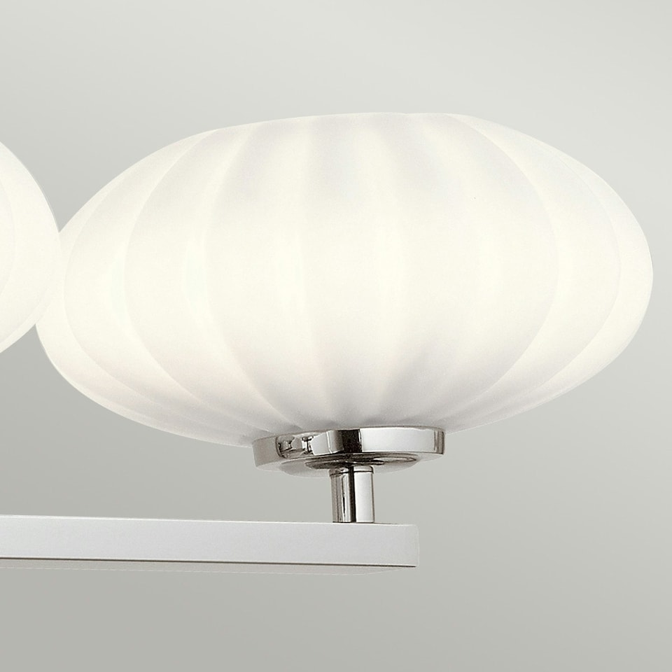 image 1 of Kichler Pim Bathroom Wall Lamp Polished Chrome, 3000K, IP44