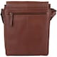 image 2 of Super Soft Premium Leather Messenger Bag Brown | Tan