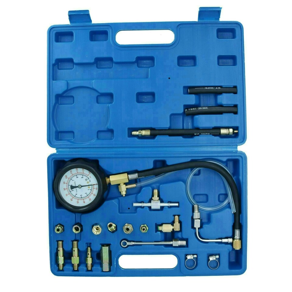 image 1 of Petrol and diesel fuel pump pressure tester / meter 0 - 145 PSI AT241