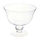 image 2 of Ambra Clear Glass Footed Bowl Clear