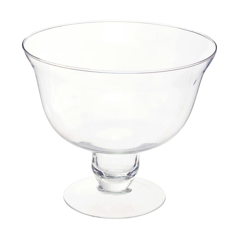 image 1 of Ambra Clear Glass Footed Bowl Clear