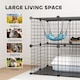 image 6 of PawHut Indoor Cat Cage with DIY Customizable Design Black | Black | Black | S