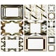 image 1 of Art Deco in Black & Gold Collection (Placemat & Coaster Set)