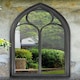 image 2 of New Black Somerley Chapel Arch Garden Mirror 112 x 61 CM Black