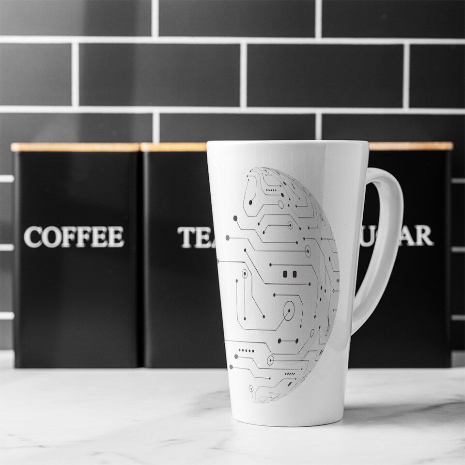 image 1 of Circuit Technology Latte Mug