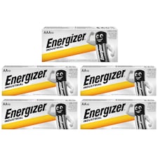 Energizer AA & AAA Industrial Batteries - Pack of 50 (40x AA & 10x AAA) | Chrome | Not provided | 5