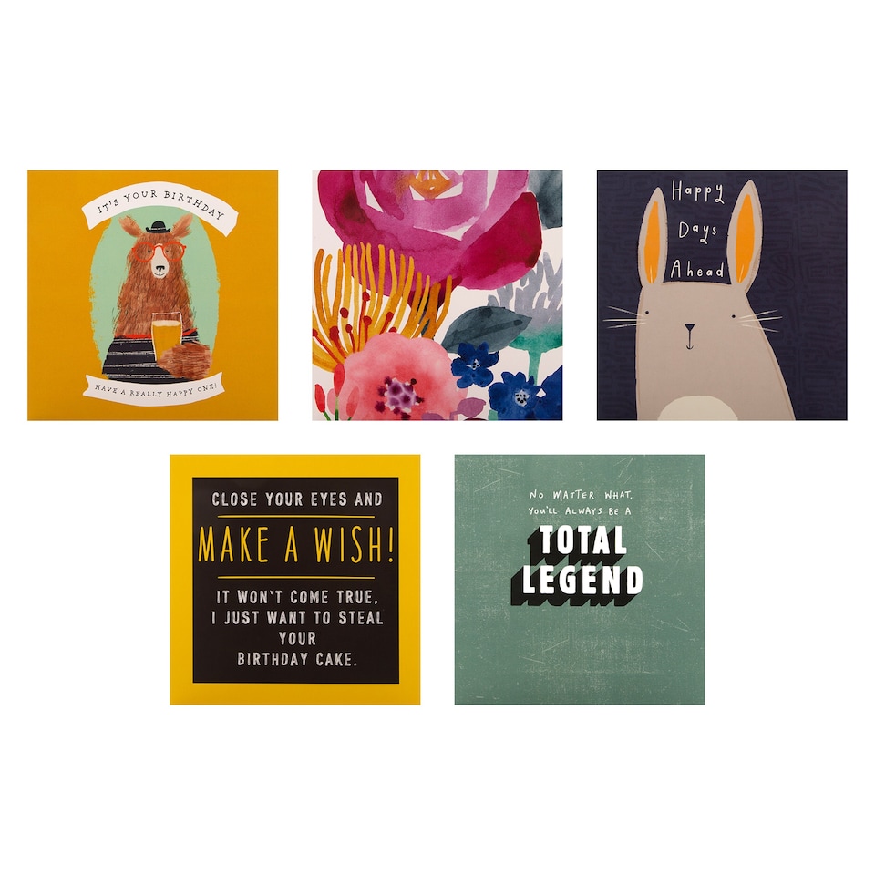image 1 of Hallmark Pack Of 20 Birthday Cards - 20 Contemporary Designs