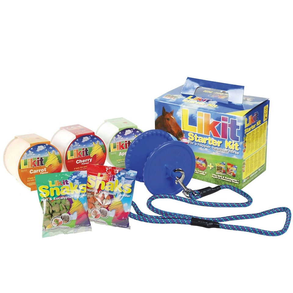 Likit Starter Kit For Horses And Ponies - Blue