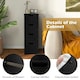 image 4 of COSTWAY Bathroom Storage Cabinet Storage Organizer Black Grey