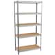 image 10 of Home Vida 5 Tier Heavy Duty Garage Shelves Adjustable Steel Shelving Storage Unit - Holds 875kg - Galvanised - 1 Bay