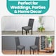image 10 of Velvet Stretch Chair Covers, Spandex Dining Chair Slipcovers