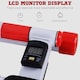 image 5 of HOMCOM Foldable Stepper Adjustable Step Machine w/ Handlebar LCD Display, White