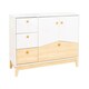image 1 of Cody 2 Door 4 Drawer Storage Unit - L40.5 x W118 x H80 cm - White/Pine Effect
