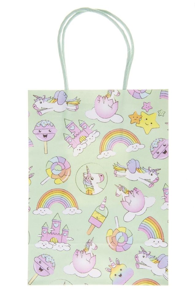 image 1 of Pack of 12 Unicorn Paper Gift Bags