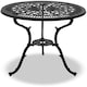 image 1 of Centurion Supports TABREEZ Garden and Patio Black Cast Aluminium Bistro Table Black