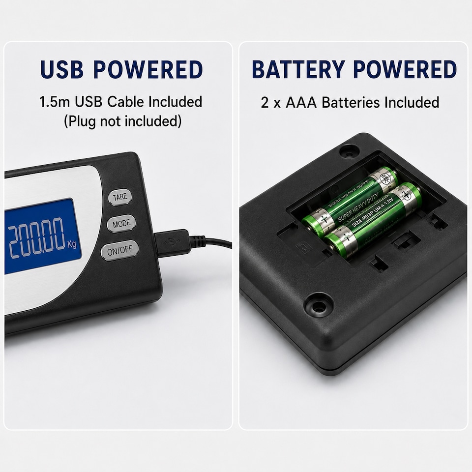 image 1 of Futura Heavy Duty Digital Postal Scales 100kg/220lb Capacity | Silver | Silver | 30 x 28 x 3 cm | 1