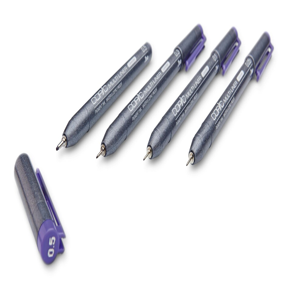 Copic Multiliner, Lavender, Set of 4