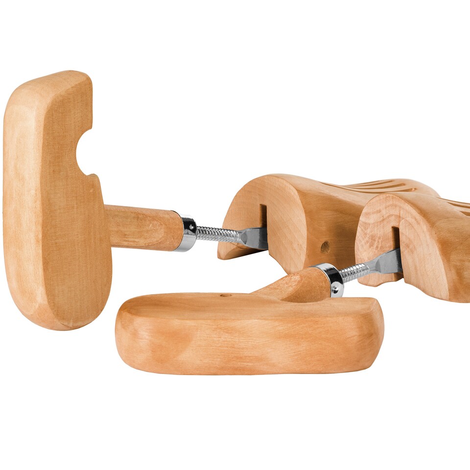 image 1 of Shoe Stretcher 3 Pairs - made of lotus wood, for womens and mens shoes | Brown | brown | 46-48 | 3