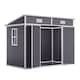 image 6 of Living and Home 6x4FT Outdoor Garden Storage Shed, Light Grey | Grey | Light Grey | 1