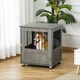 image 2 of PawHut Dog Crate Kennel Cage for Small Dog, Indoor End Table, Grey