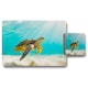 image 1 of photo of Sea turtle in the Galapagos island (Placemat & Coaster Set)