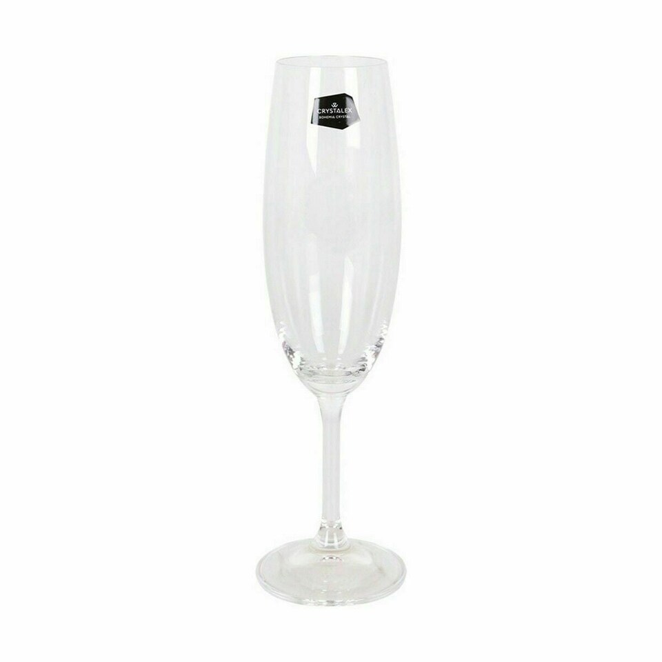 image 1 of Champagne glass Crystalex Lara Crystal 220 ml Champagne 6 Pieces (6 Units) (4 Units) N/A