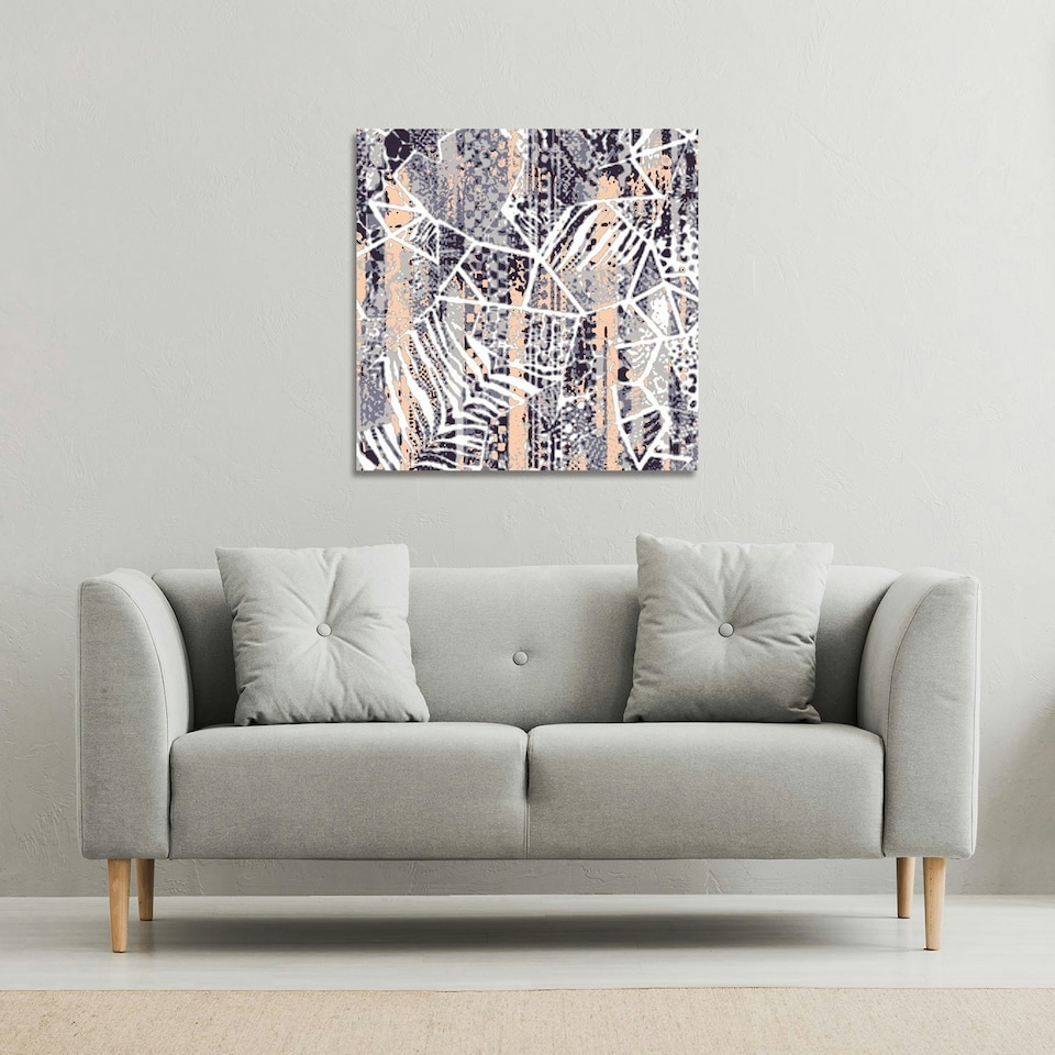 image 1 of Grunged Print (Canvas Print) 46 x 46 x 4cm