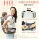 image 4 of AIYAPLAY 6-in-1 Baby Carrier for Newborn, Toddler with Removable Seat, Grey 